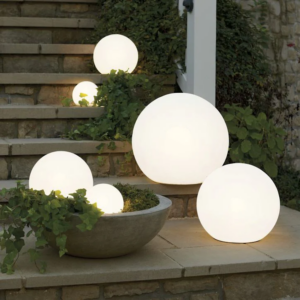 Radiant Spherical Garden Light