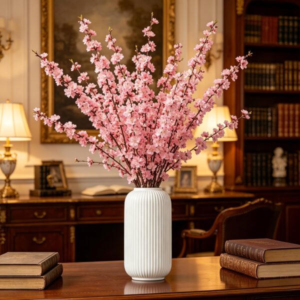 European Textured Cylindrical Floor Vase