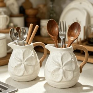 Daisy Embossed Resin Organiser Pot