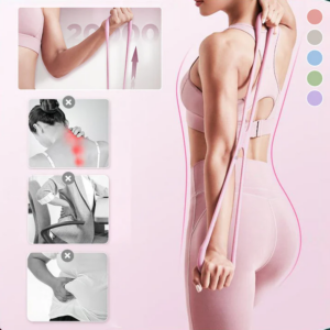 Flexible 8-Shaped Silicone Resistance Band With Massage Grip