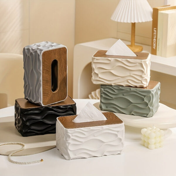 Modern Minimalist Tissue Box Cover | Stylish Square Tissue Holder