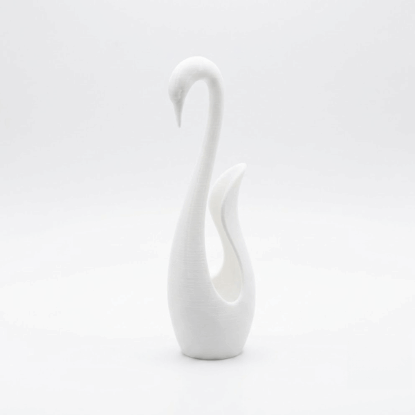 Plastic Abstract Swan Decorative Vase