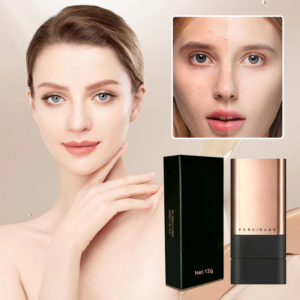 Flawless Natural Matte Foundation Stick | Portable with Built-In Brush (12g)